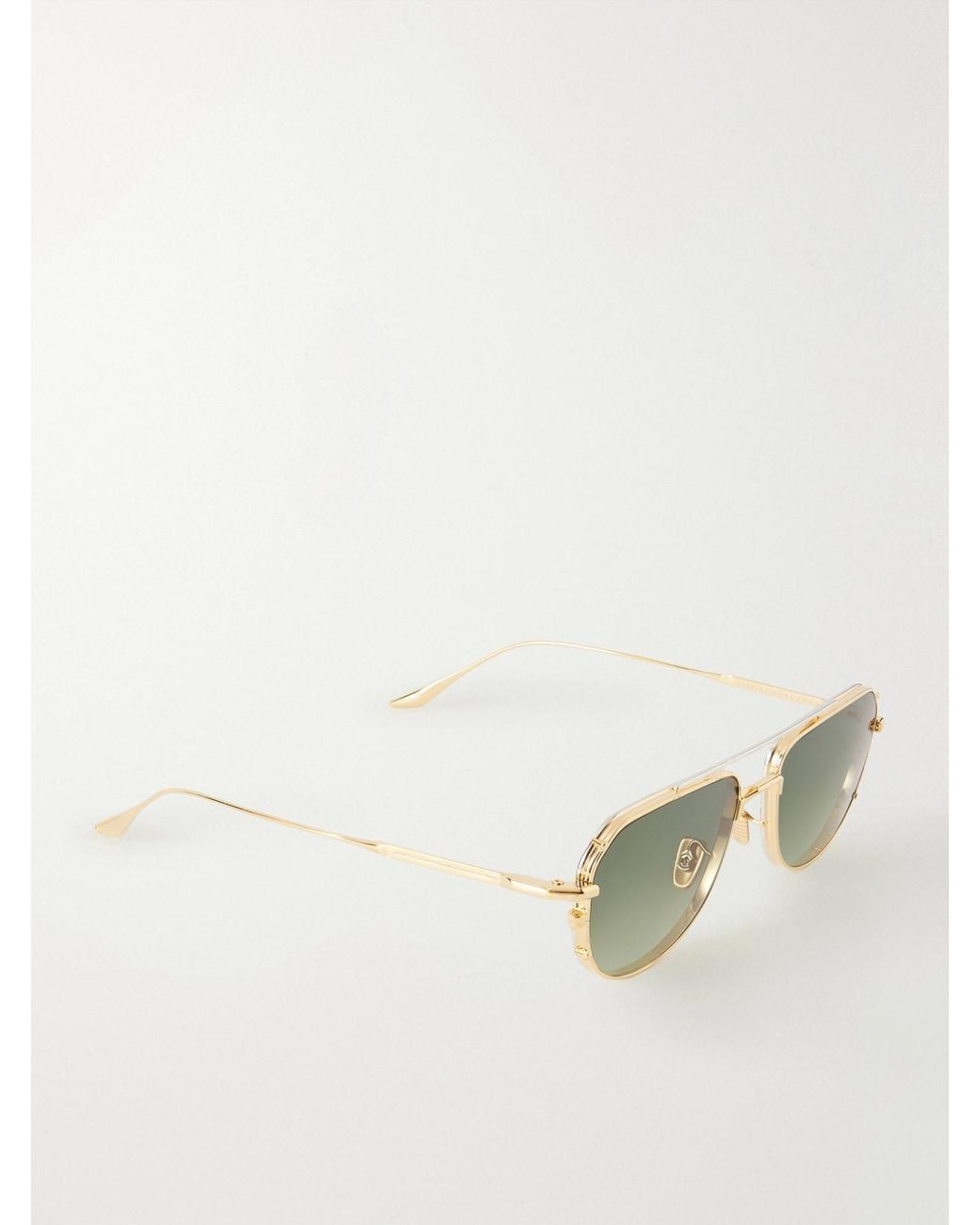Jacques Marie Mage Green Aviator-Style Titanium Sunglasses