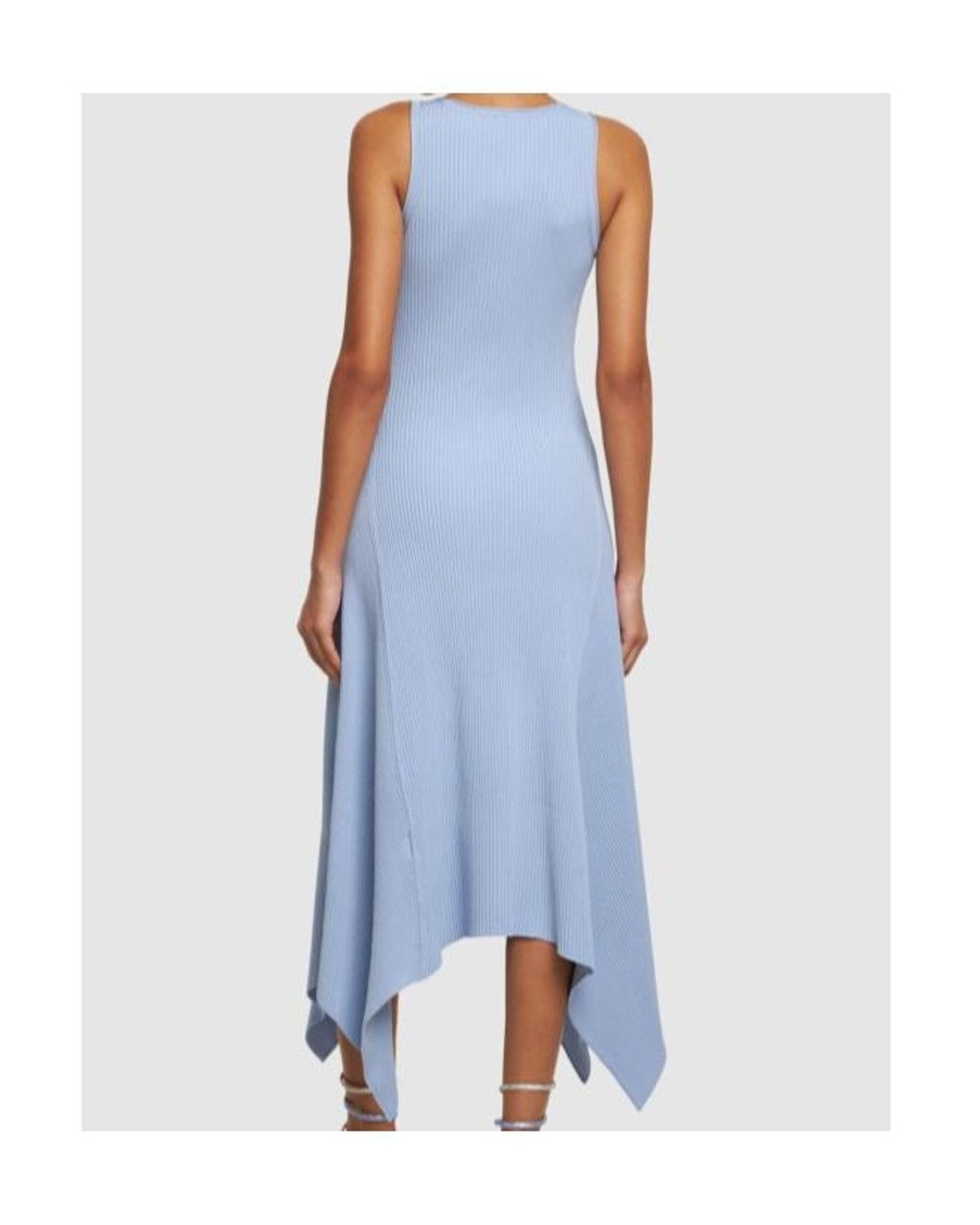 Jonathan Simkhai Blue Kiara Sleeveless V-Neck Dress
