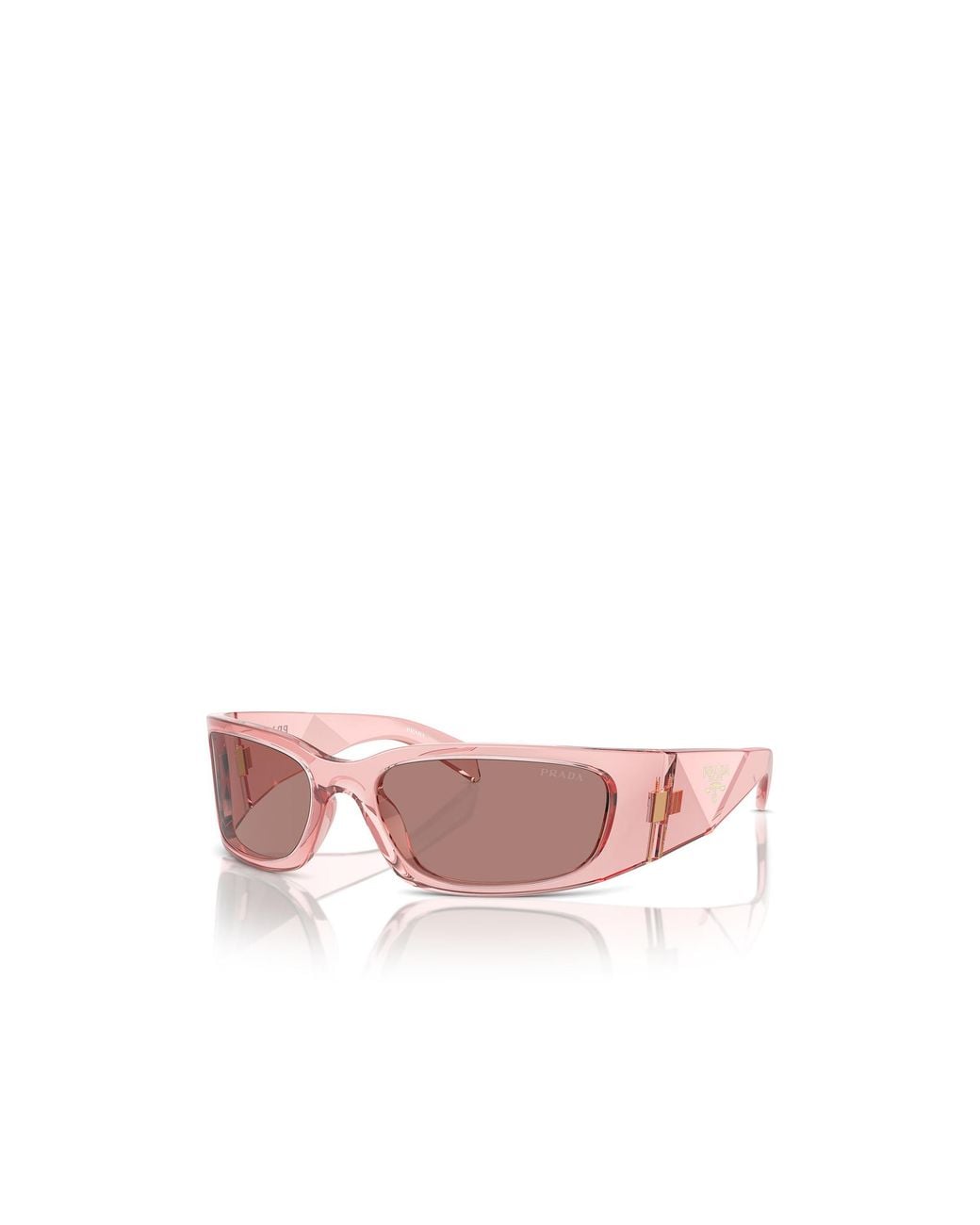 Prada Pink Eyewear Rectangular Frame Sunglasses