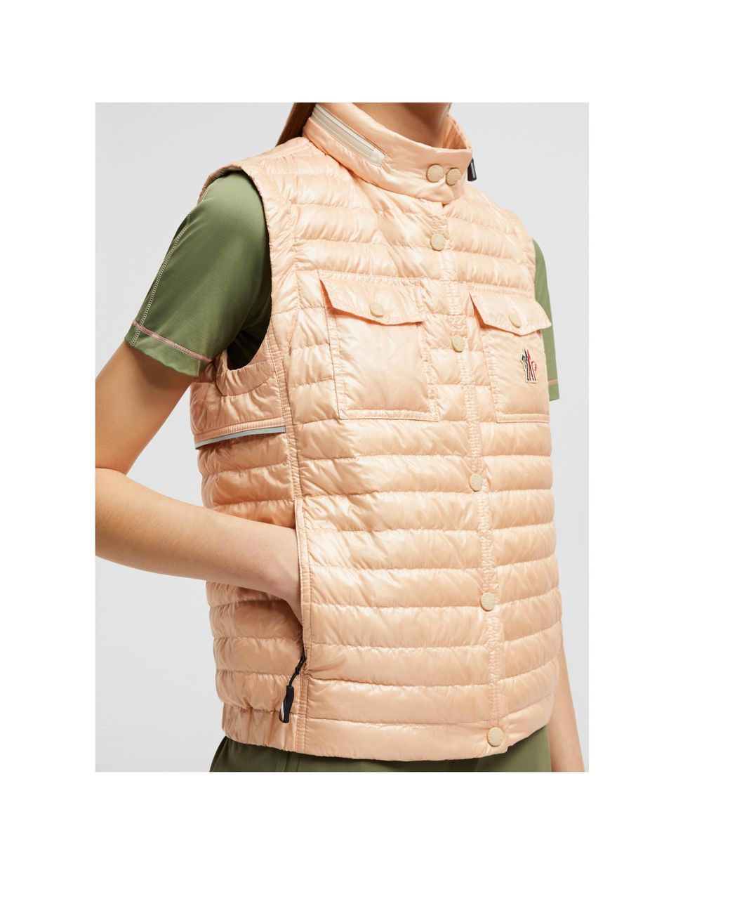 Moncler Natural Gumiane Hooded Down Vest