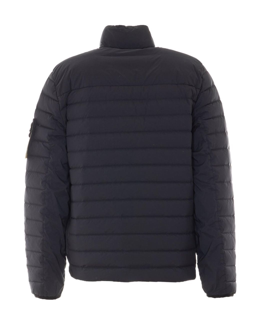 Stone Island Blue Zip-Up Down Jacket for men
