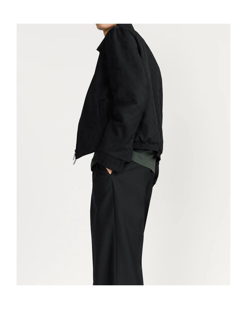 Dior Black Homme Reversible Zipped Jacket for men