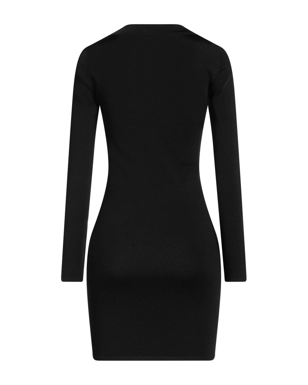Saint Laurent Black Knitted Bodycon Dress