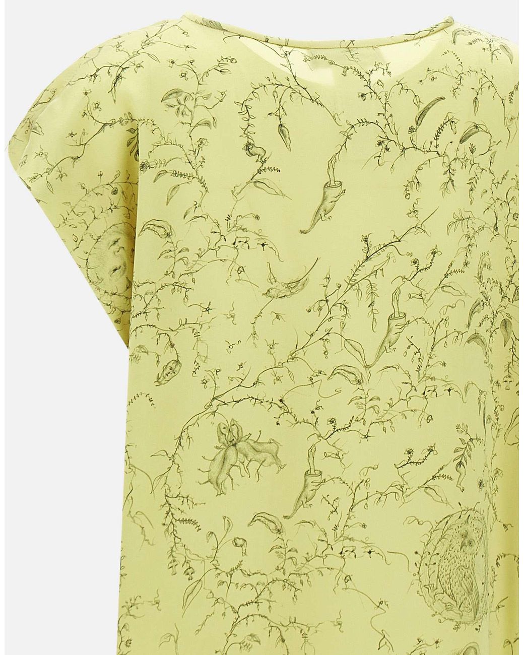 Fabiana Filippi Yellow Patterned T-Shirt
