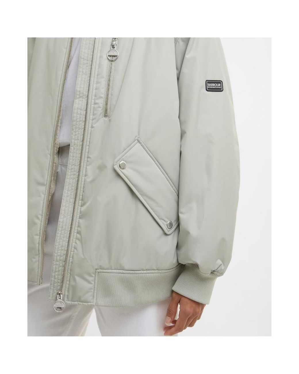 Barbour Gray Long-Sleeved Casual Jacket