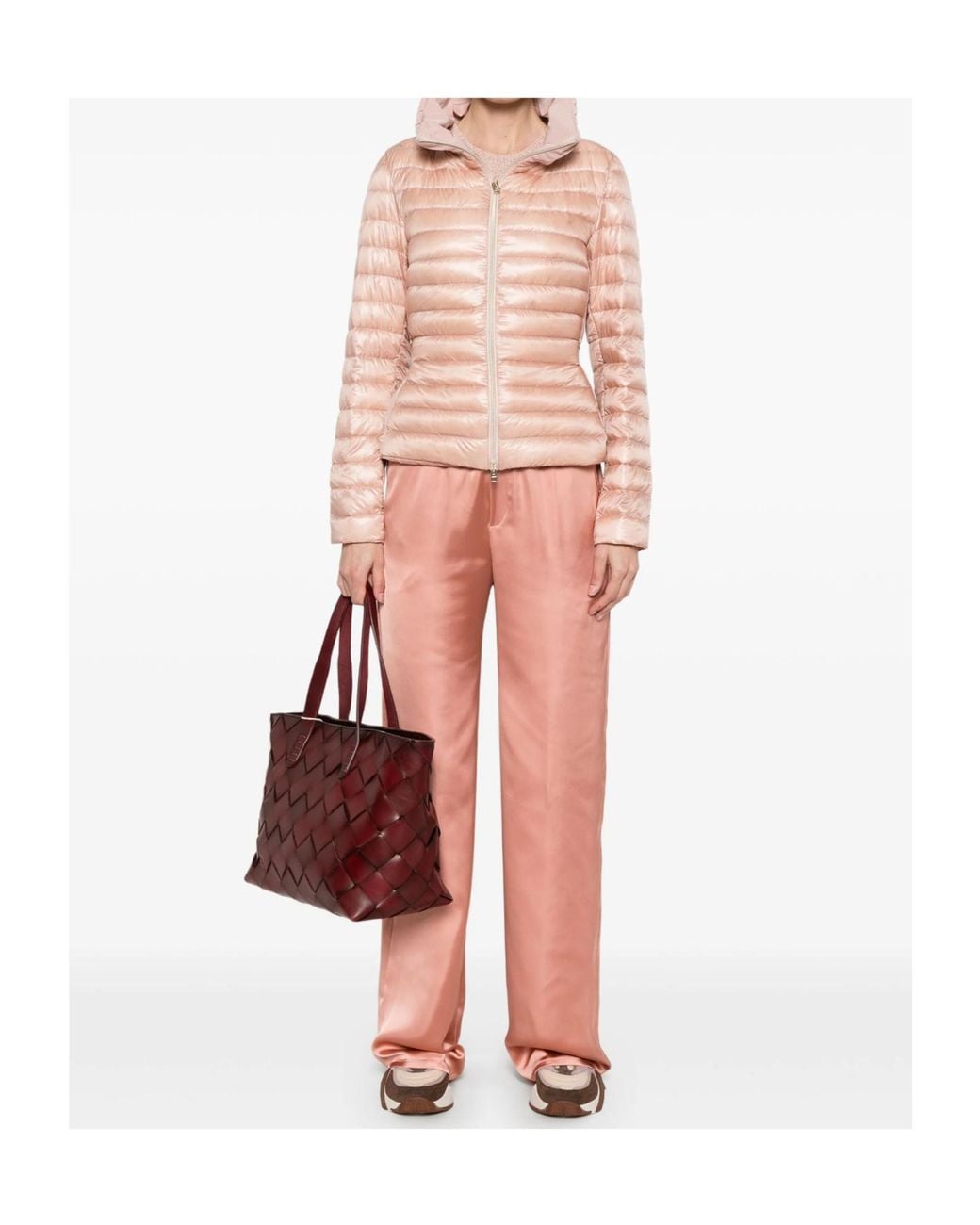 Herno Pink Quilted Puffer Jacket