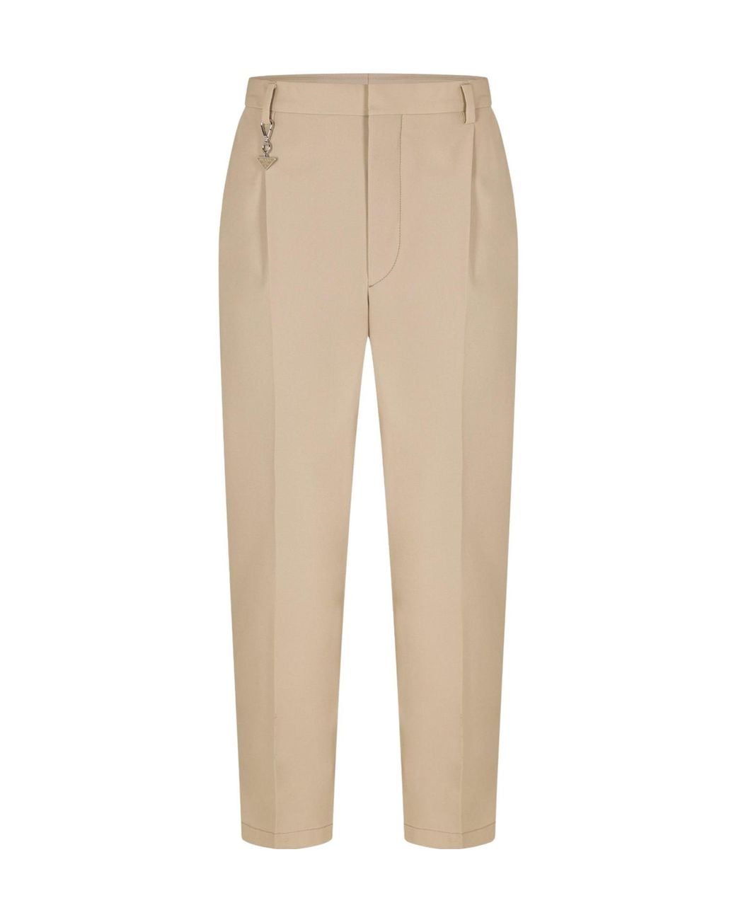 Prada Natural Classic Straight-Leg Pants for men