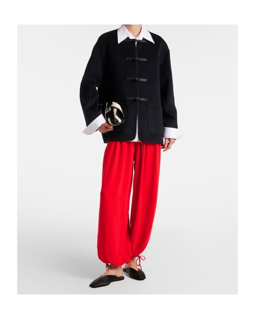Rohe Black Long Sleeve Casual Jacket