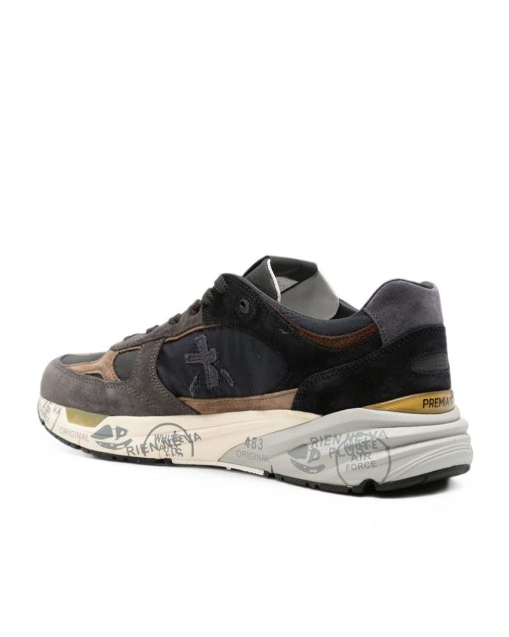 Premiata Black Mase Low-Top Sneakers for men