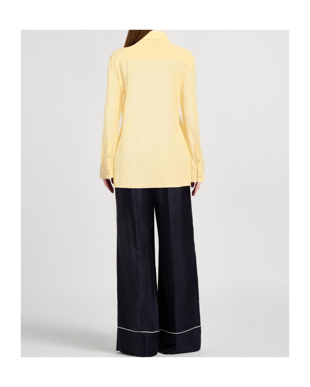 Burberry Yellow Long Sleeve Shirt