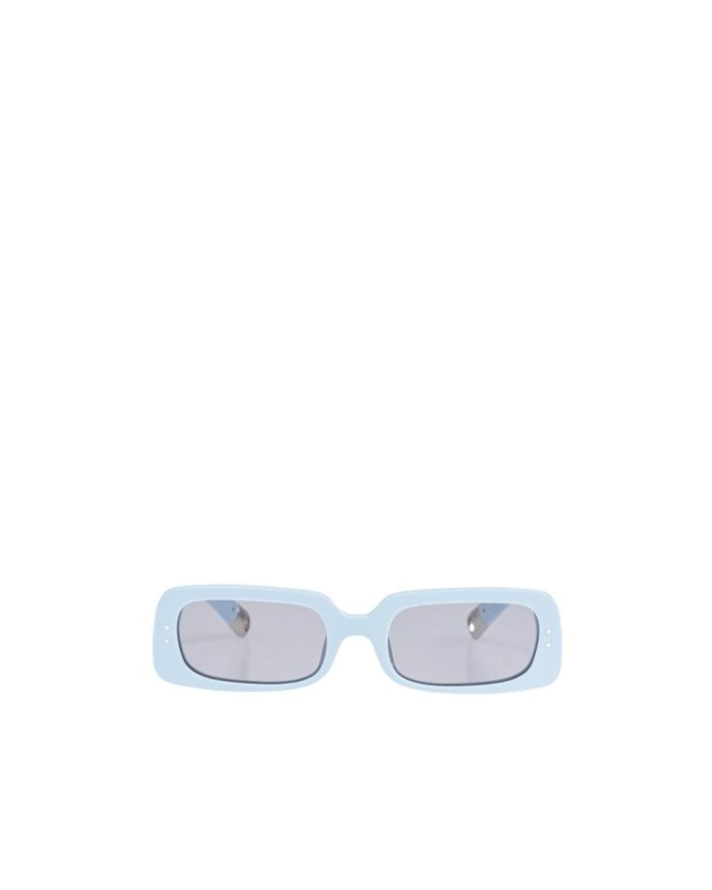 Jacquemus White Logo Sunglasses for men