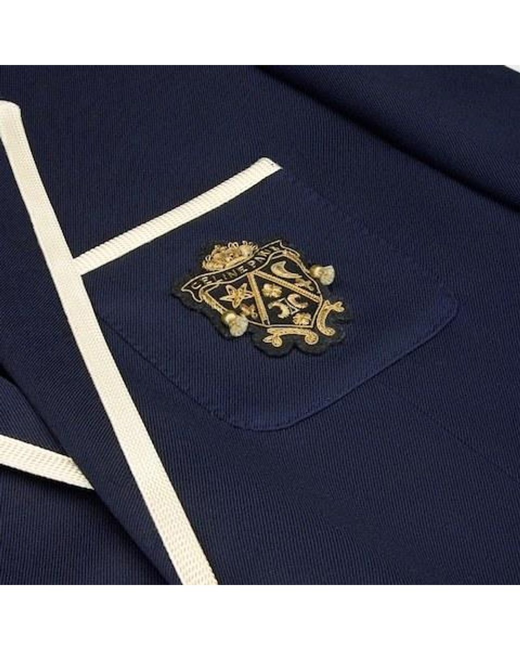Céline Blue Blason Classic Jacket for men