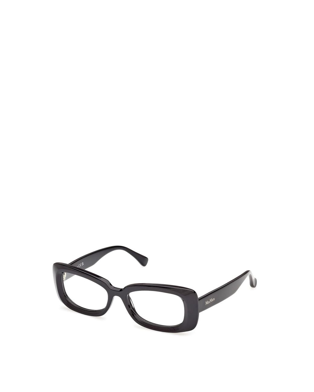 Max Mara White Rectangular Frame Glasses