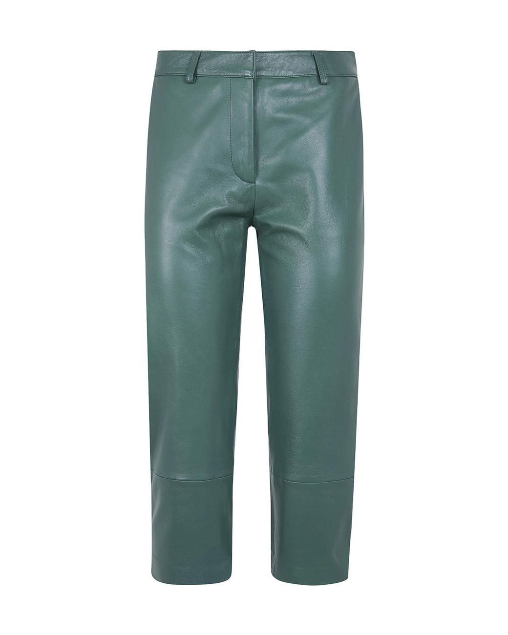 Frankie Shop Green Lior Leather Trousers
