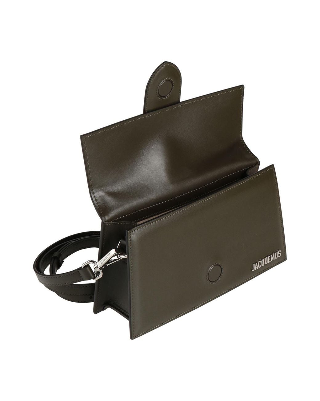 Jacquemus Black Minimalist Leather Tote Bag