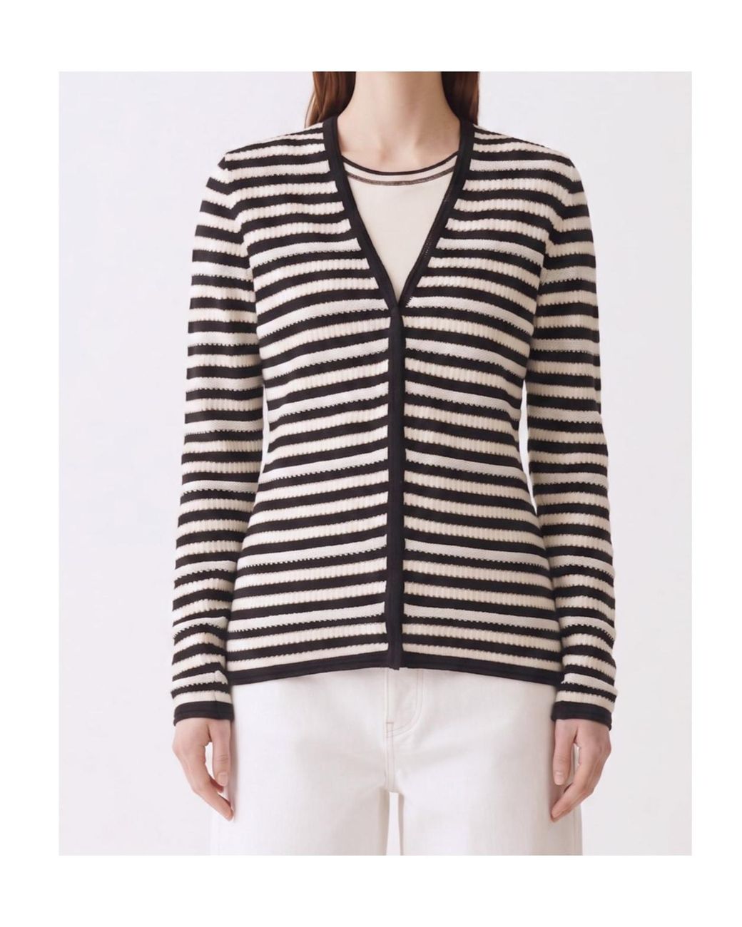 Fabiana Filippi Black Long-Sleeve Knitted Cardigan