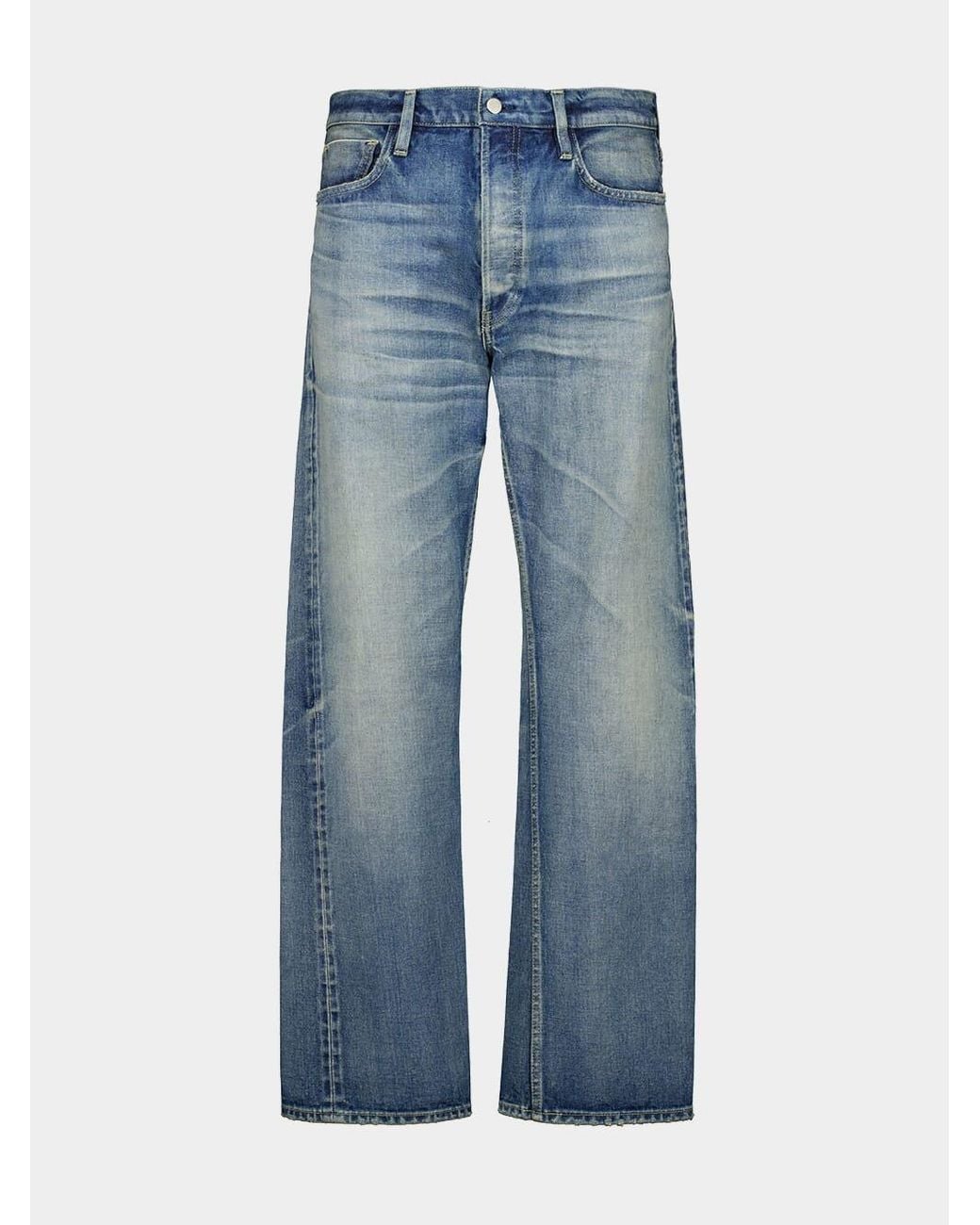 Fear Of God Blue Straight 5 Pocket Jeans for men
