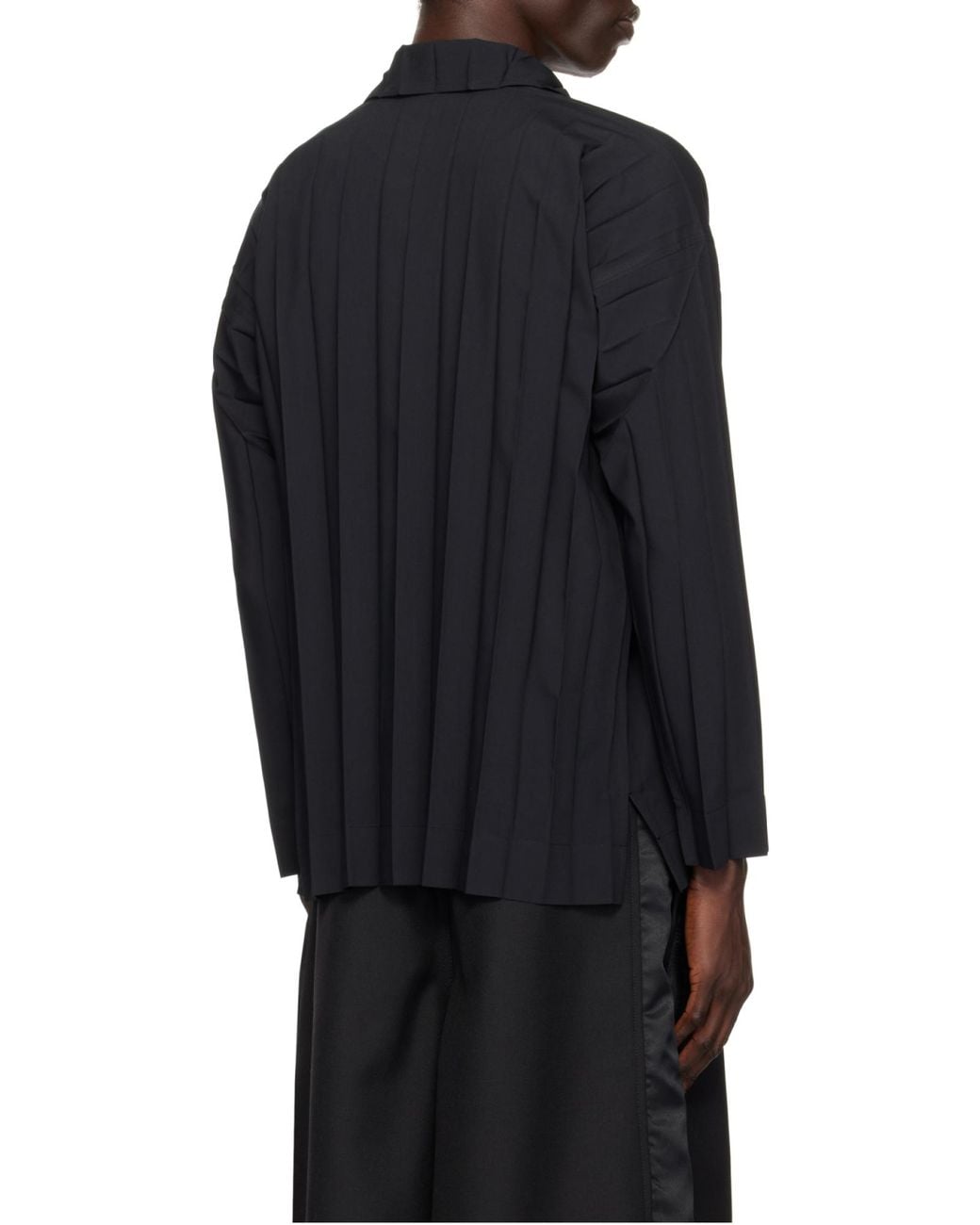 Homme Plissé Issey Miyake Black Homme Plissé Issey Miyake Edge Shirt for men