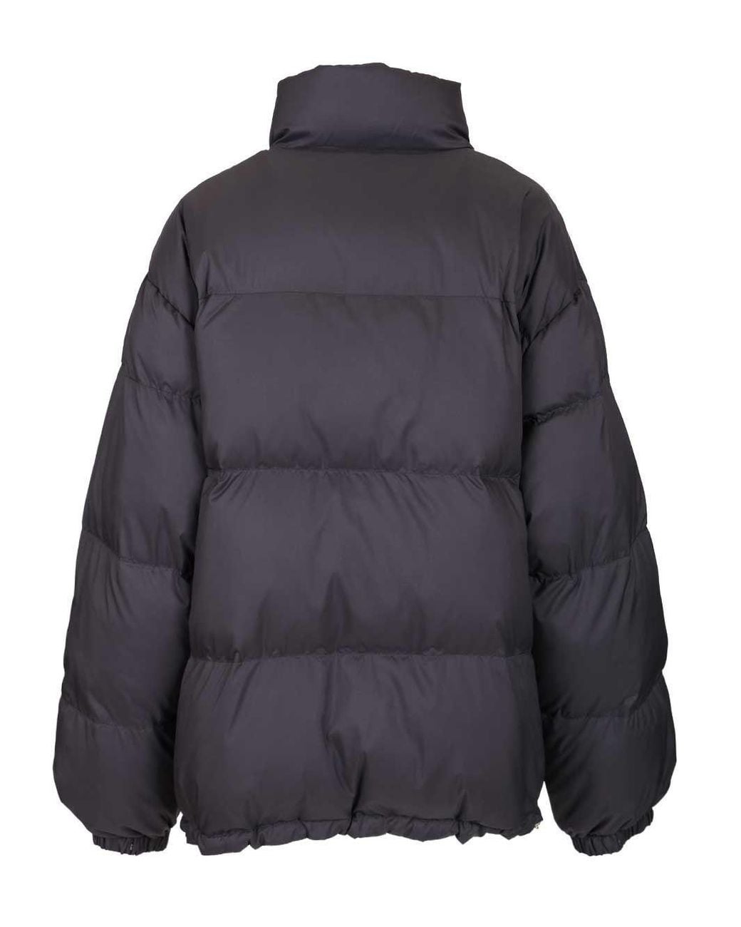 Miu Miu Blue Reversible Technical Pongé Down Jacket