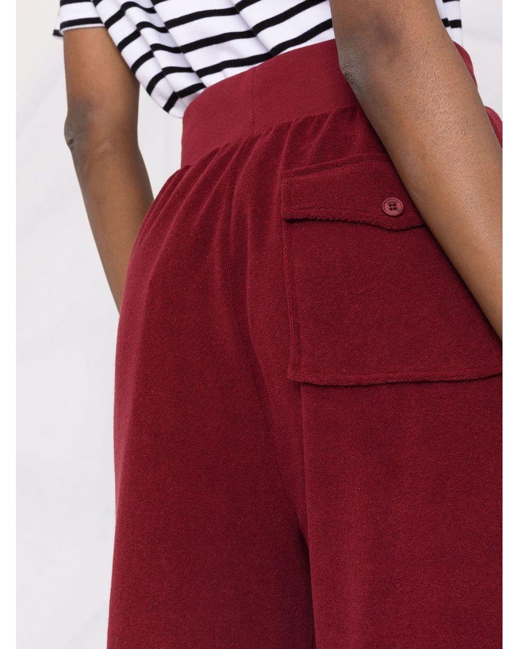 KENZO Red Wide-Leg Pants