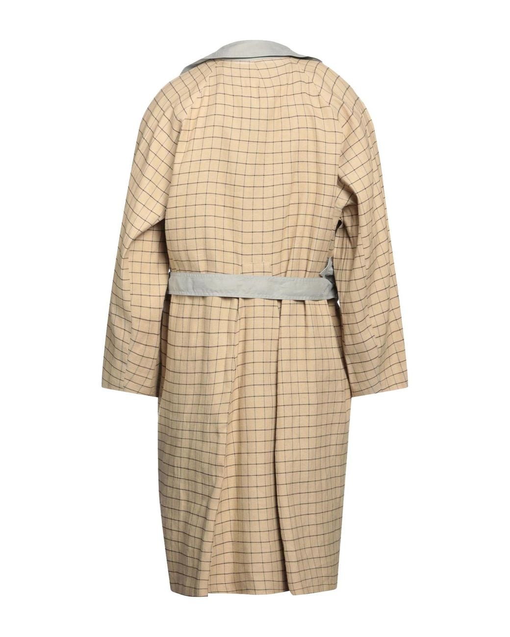 Maison Margiela Gray Plaid Trench Coat