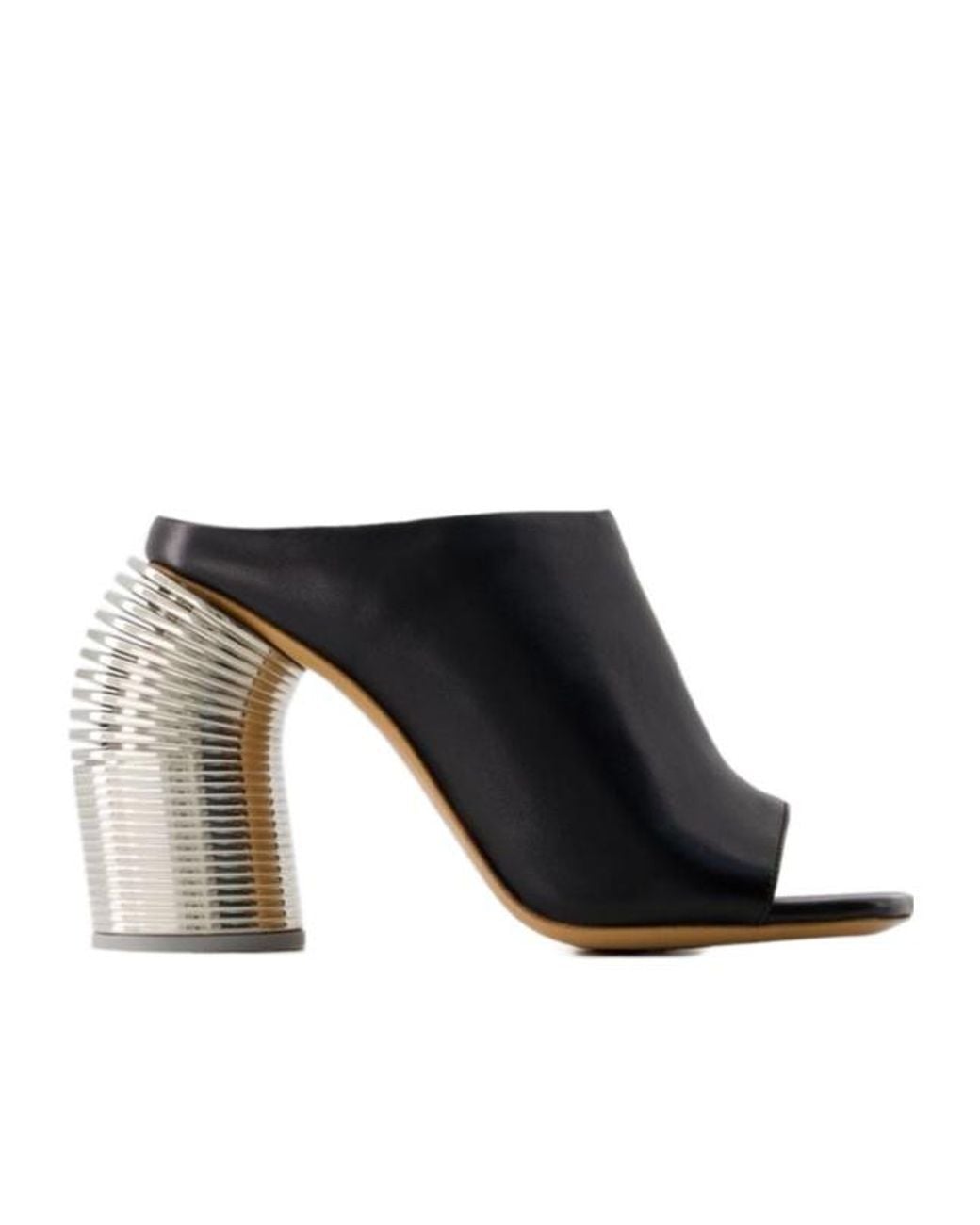 Off-White c/o Virgil Abloh Black Open-Toed High-Heeled Sandals