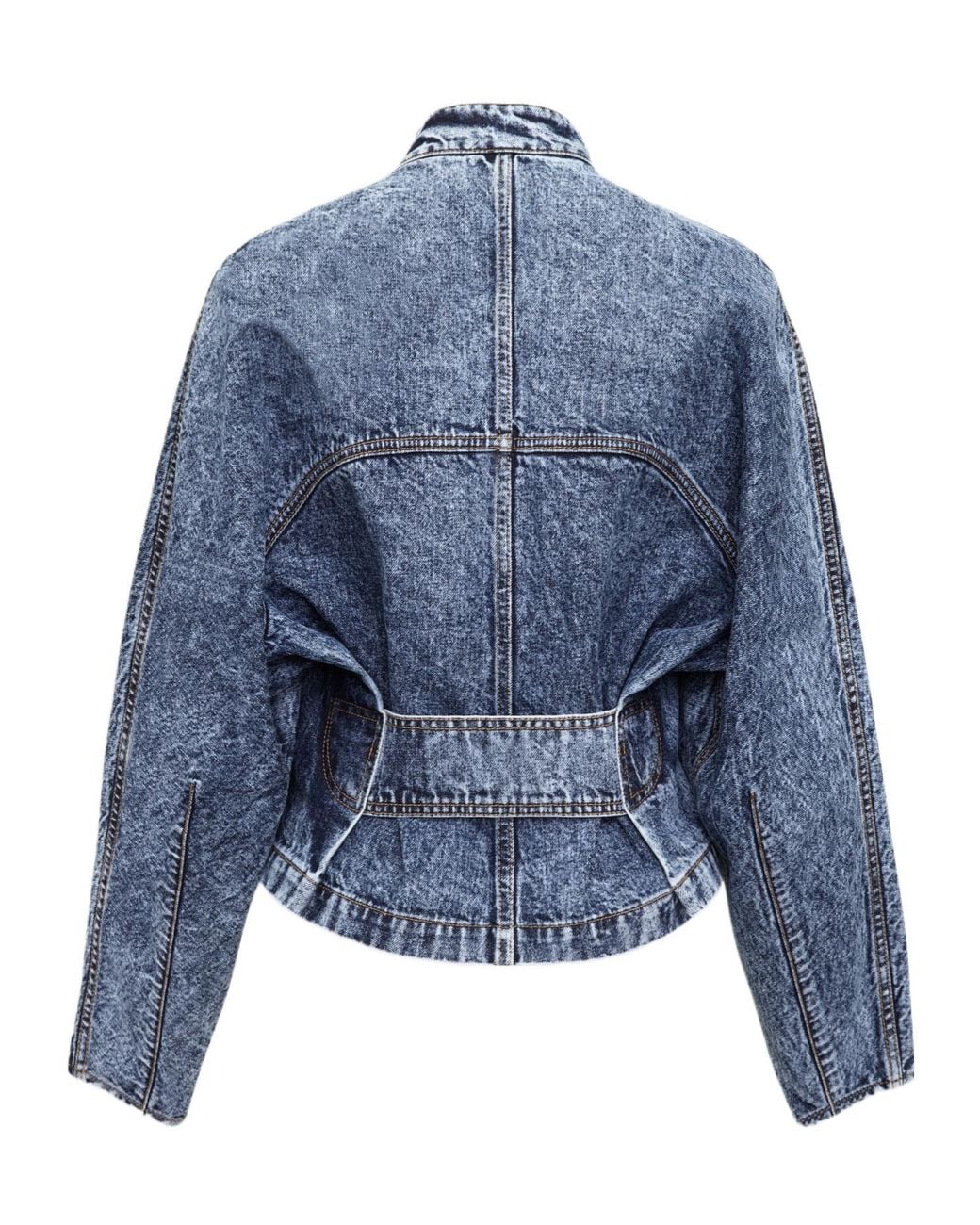 Alaïa Blue Alaïa Round Racing Jacket