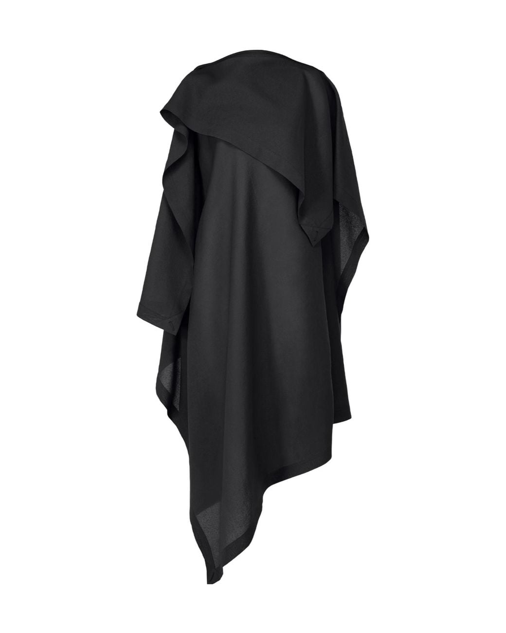Issey Miyake Black Asymmetric Draped Dress