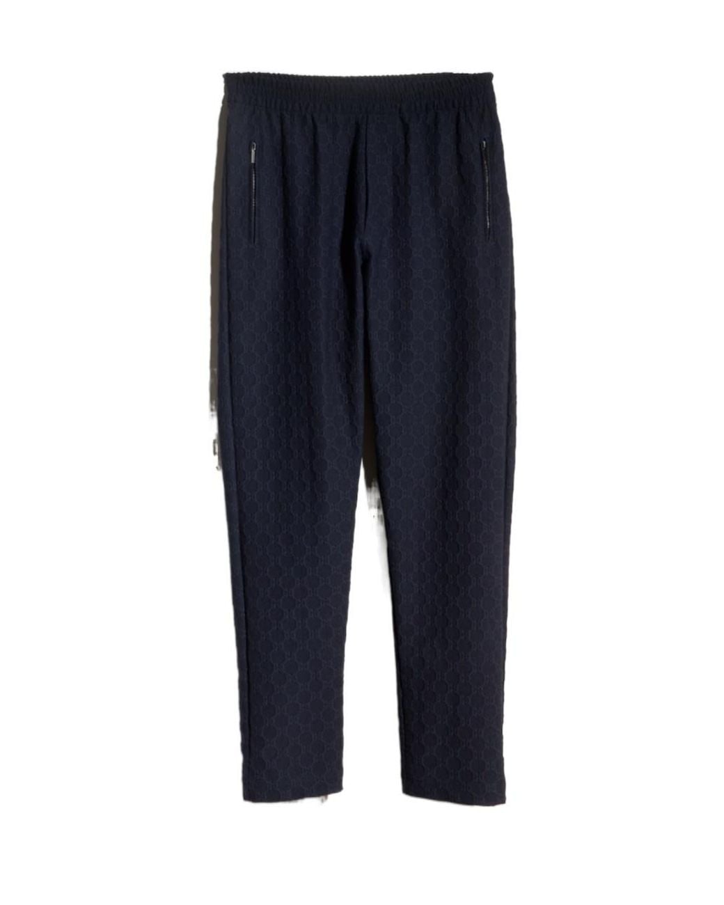 Gucci Blue Gg Jersey Jacquard Sportswear Pants for men