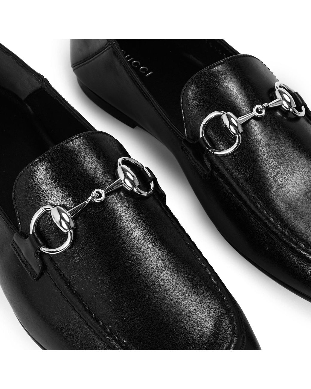 Gucci Black Polished Leather Loafer