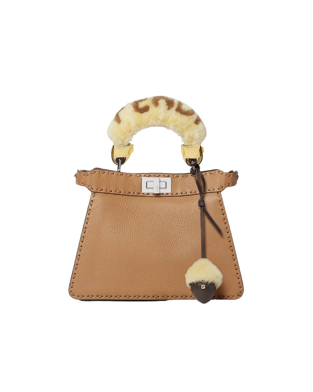 Fendi Metallic Small Peekaboo Handle Cover
