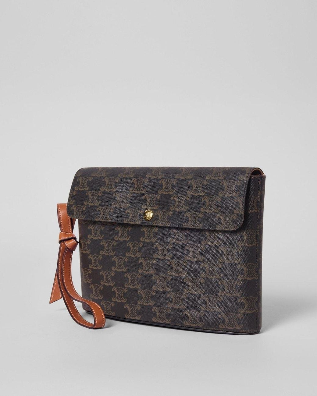 Céline Black Medium Flap Clutch