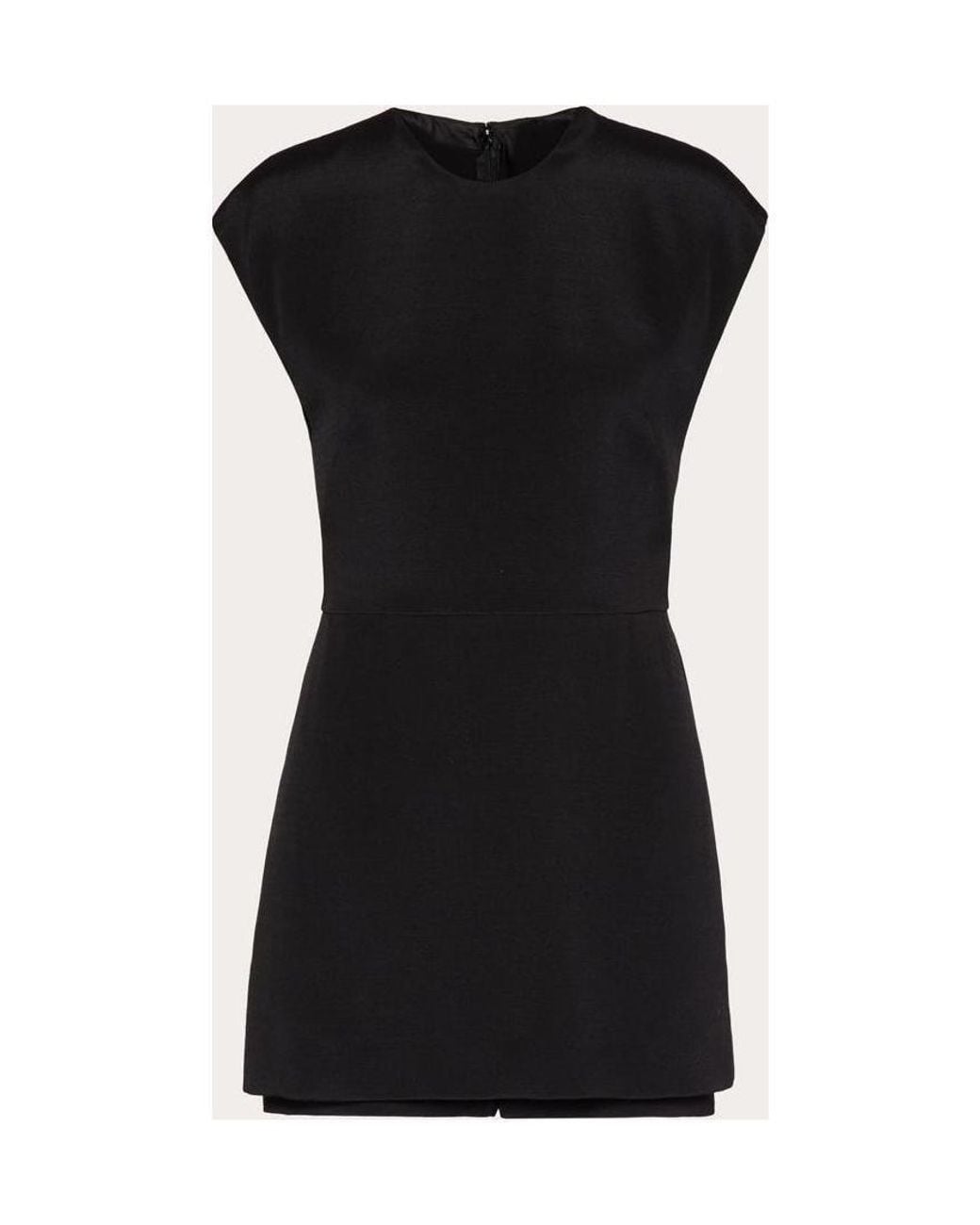 Valentino Black Round Neck Sleeveless Playsuit