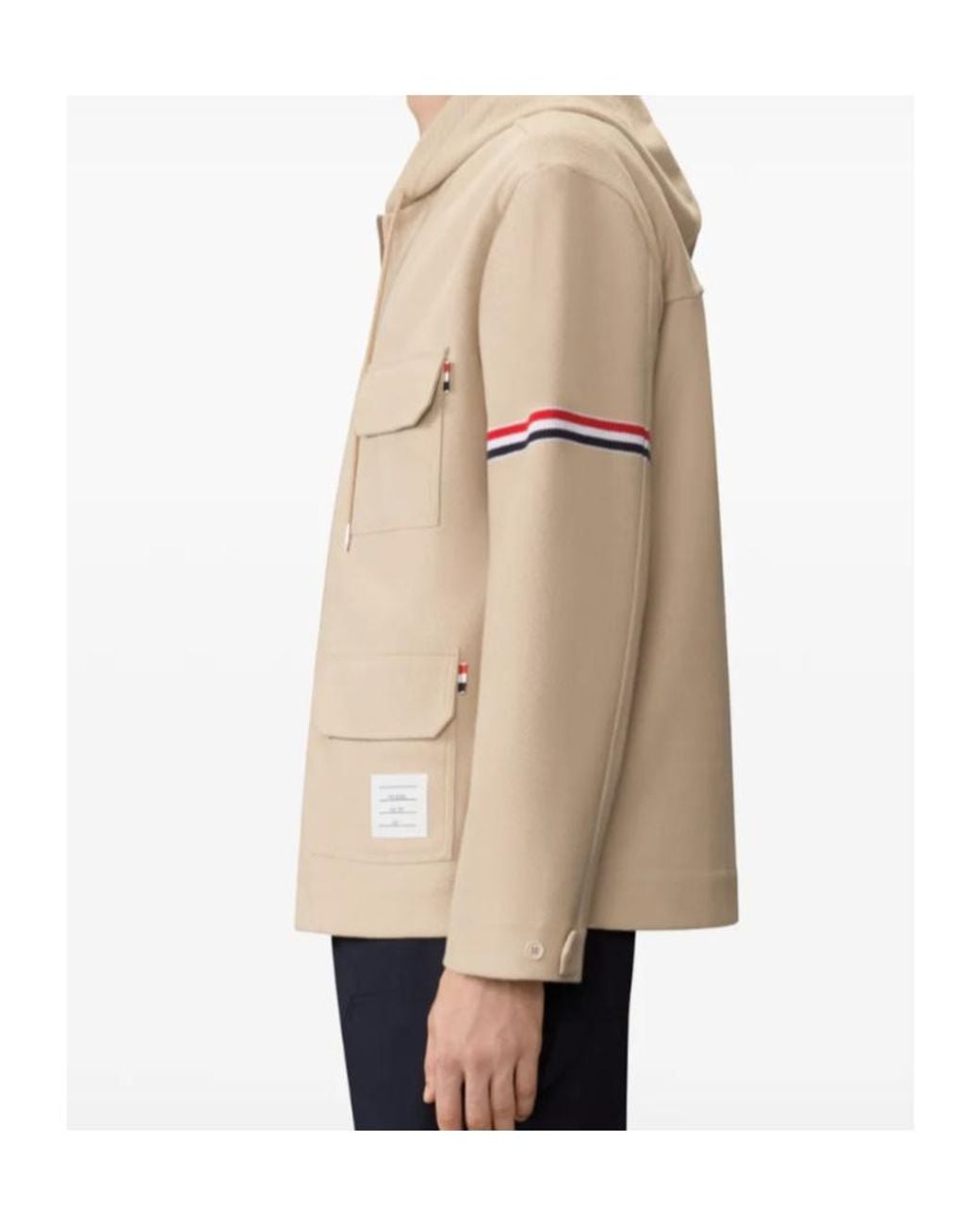 Thom Browne Natural Armband Oversized Parka for men