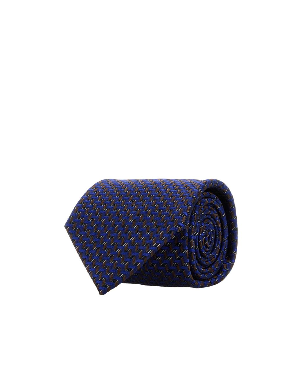 Brioni Blue Embroidered Tie for men