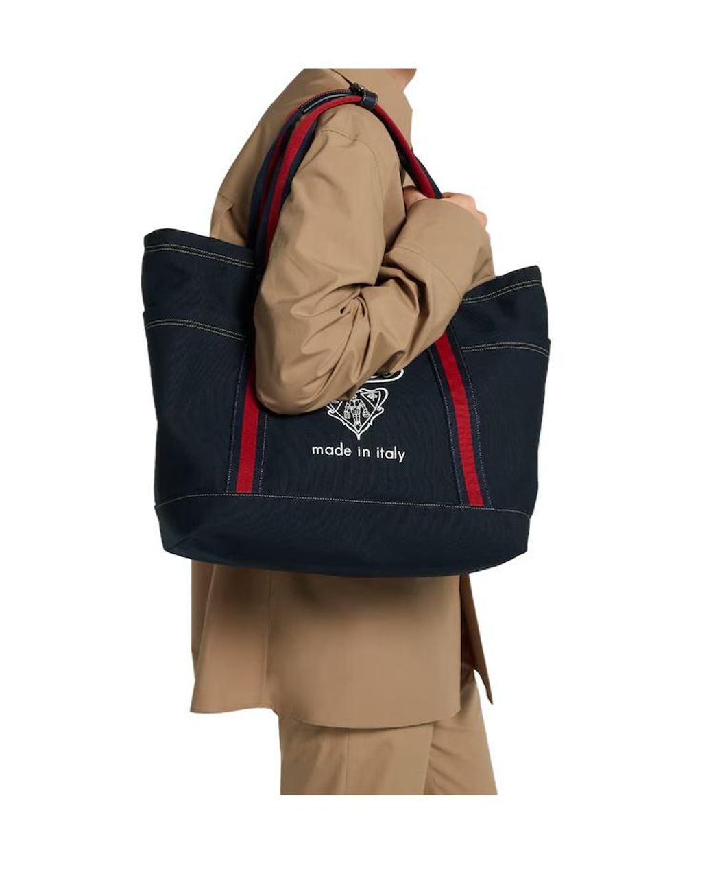 Gucci Black Large Printed Tote Bag for men