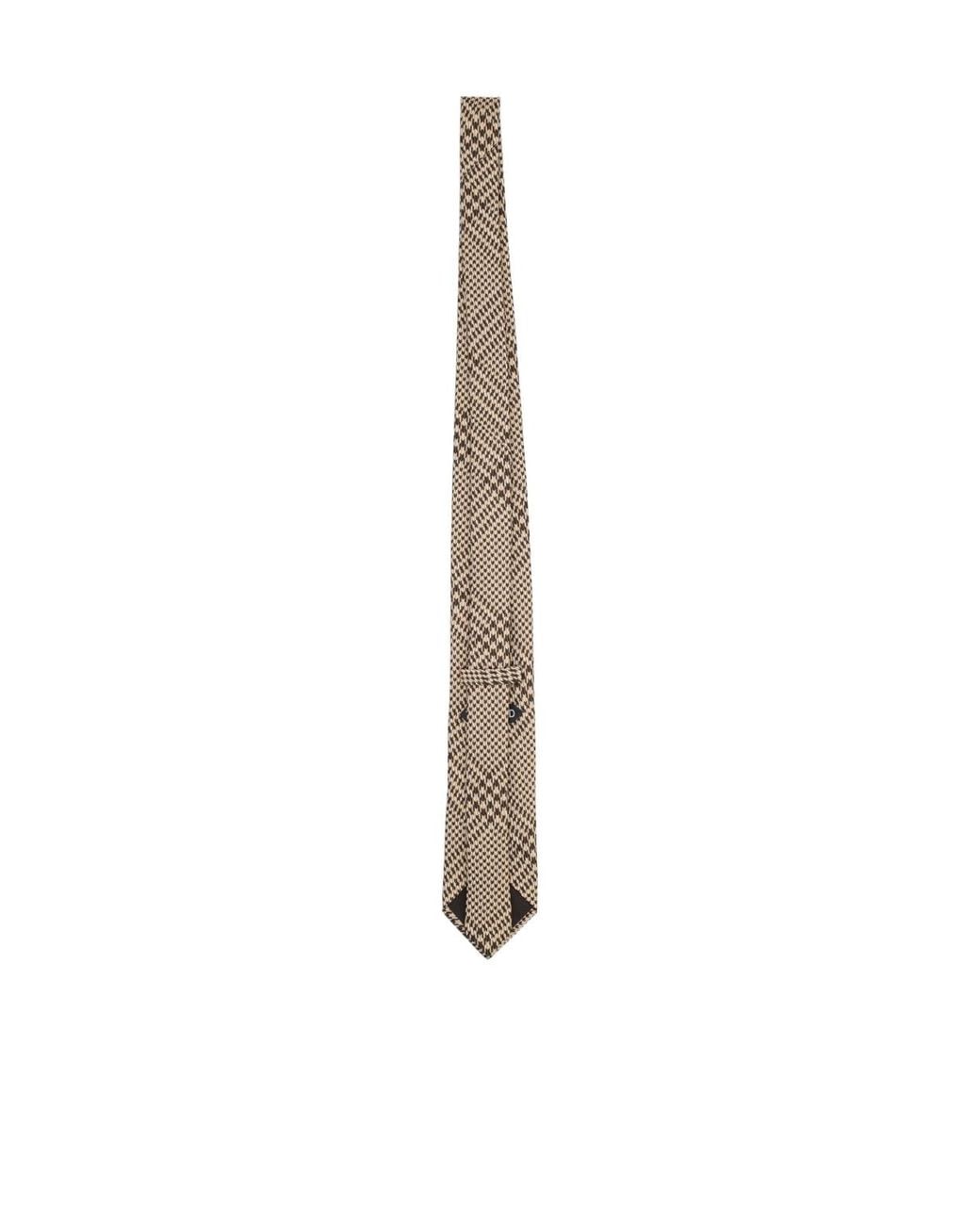 Tom Ford White Checked 8Cm Tie for men