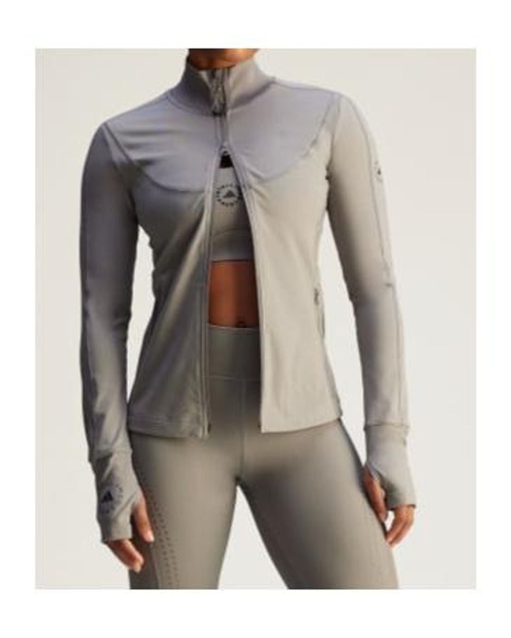 Adidas By Stella McCartney Gray Truepurpose Performance Zipped Jacket
