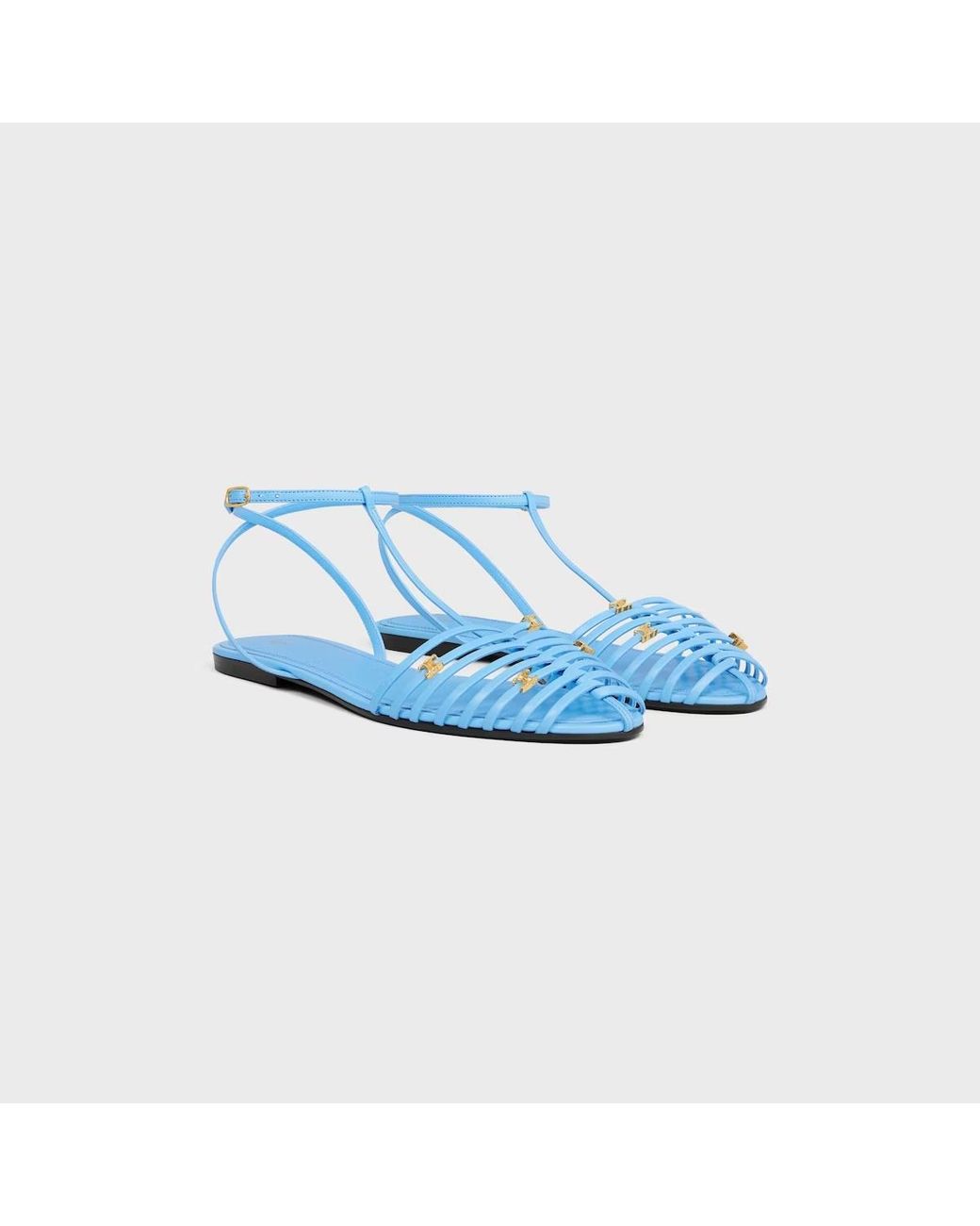 Céline Blue Cage Flat Sandal