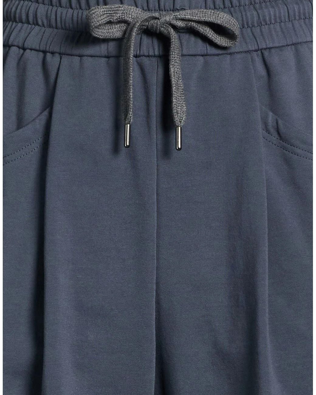 Brunello Cucinelli Blue Straight-Leg Casual Pants