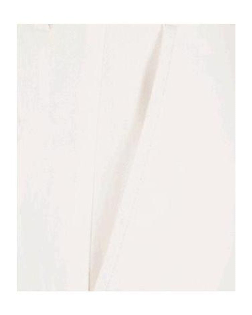 Eleventy White Pleated Tapered Pants for men