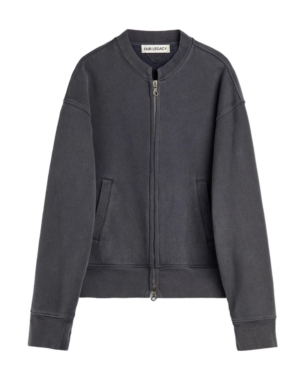 Our Legacy Black Rift Zip Sweatshirt for men