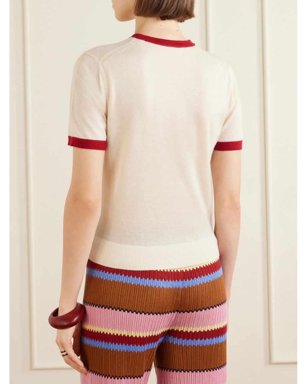 Guest In Residence White Casual Short Sleeve T-Shirt