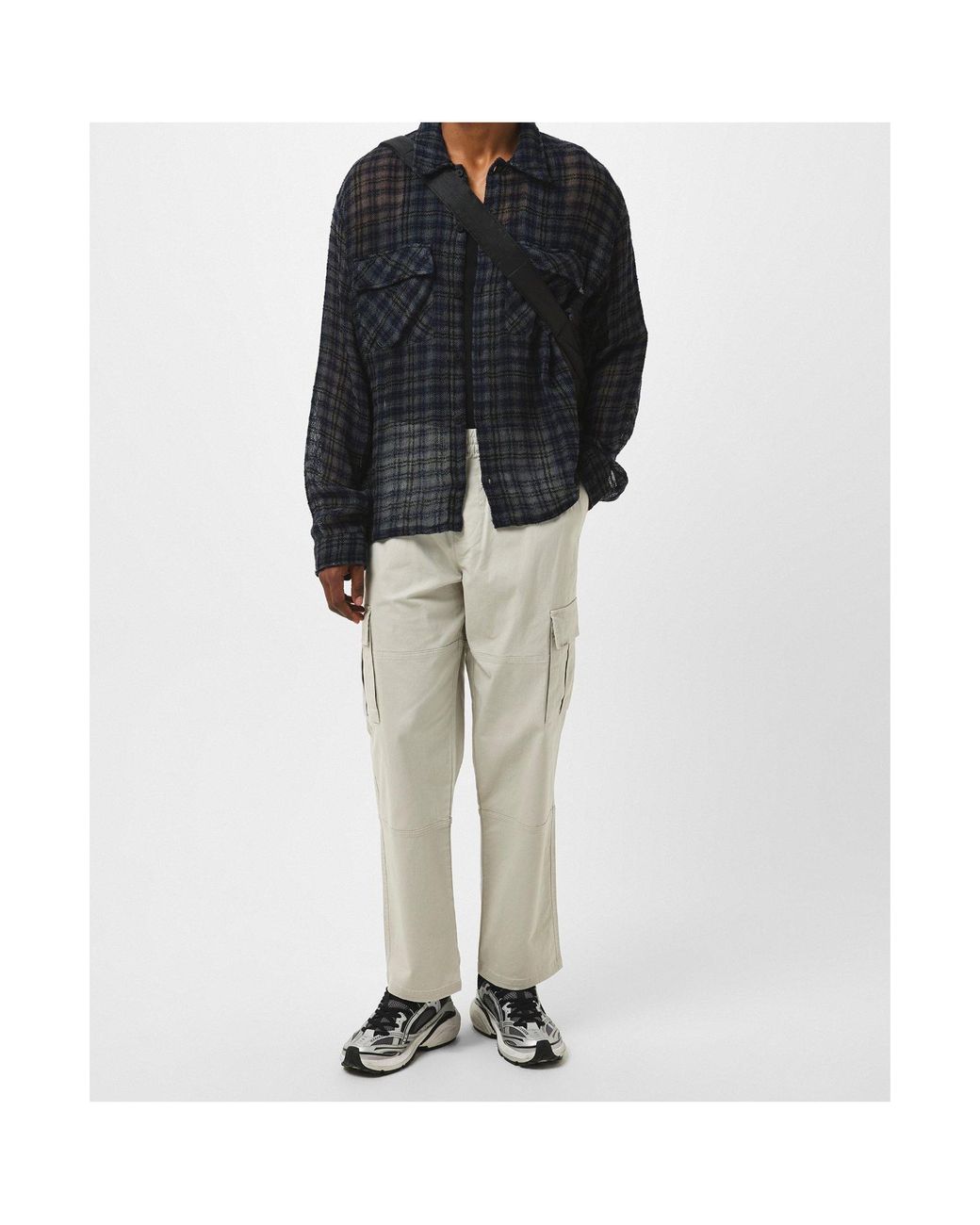 Represent Black Plaid Shirt for men