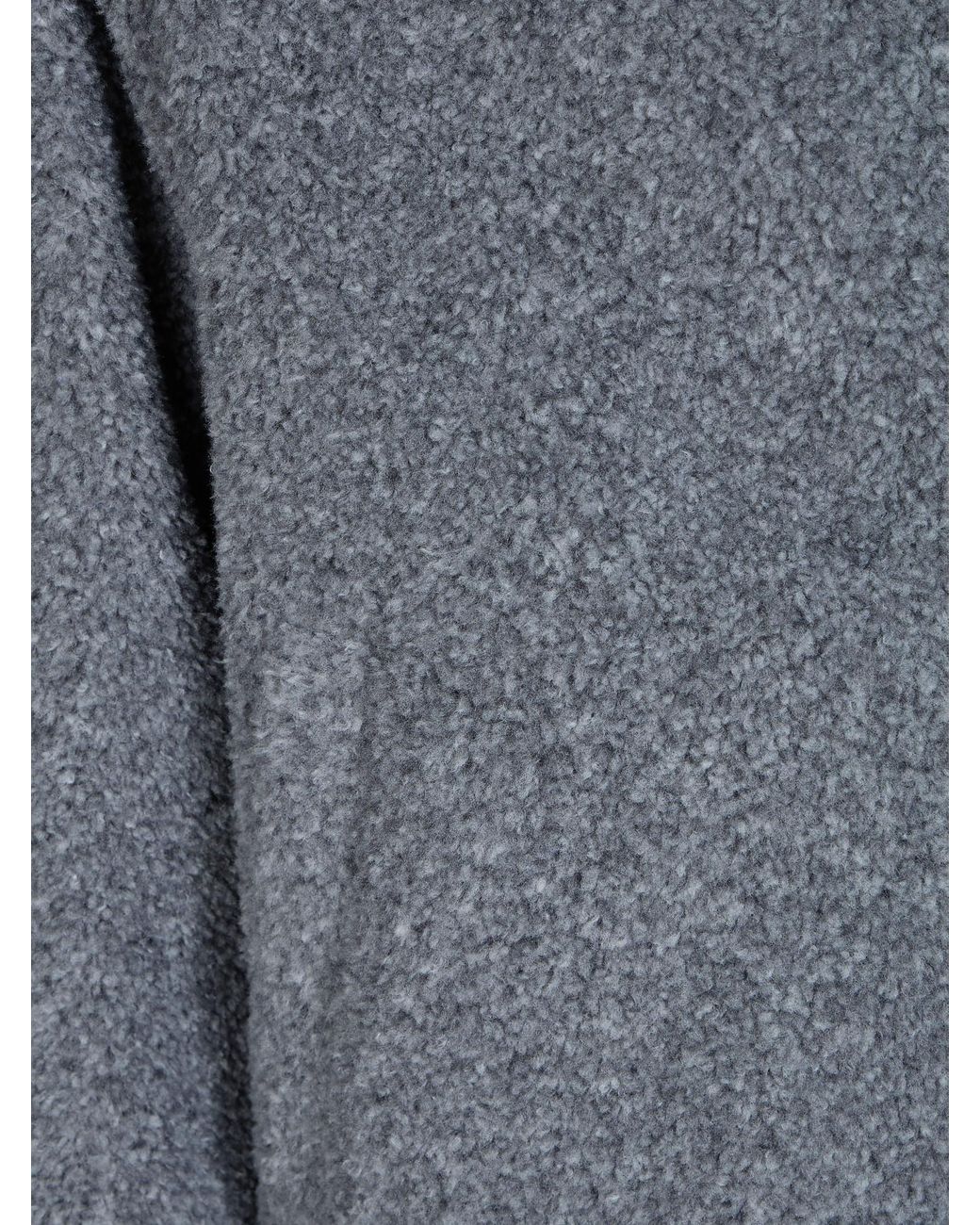 Herno Gray Teddy Zip-Up Hooded Jacket for men