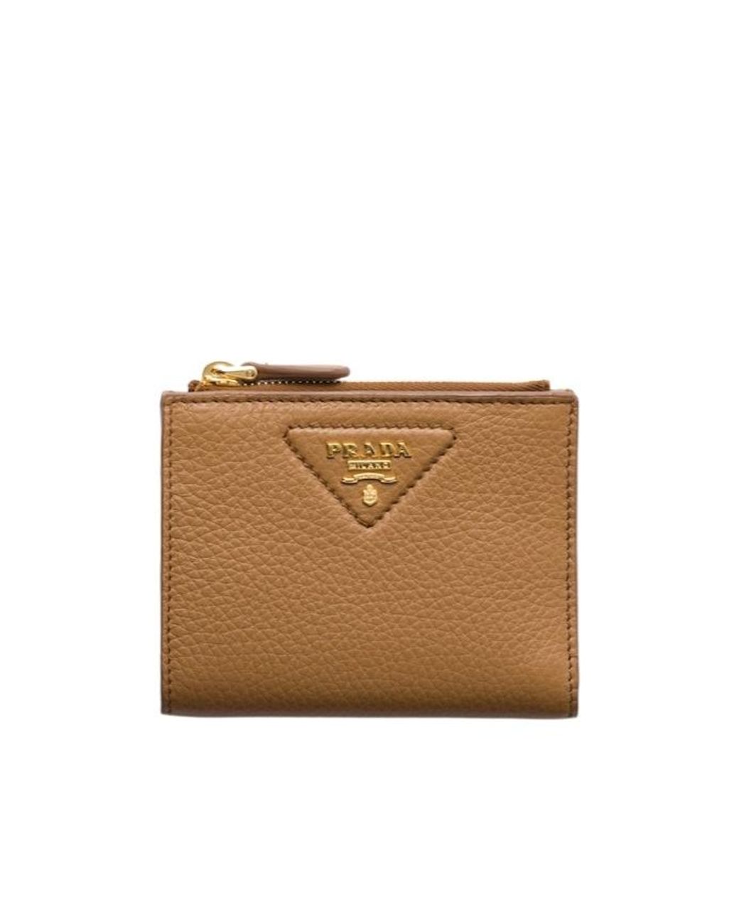 Prada Brown Small Leather Wallet