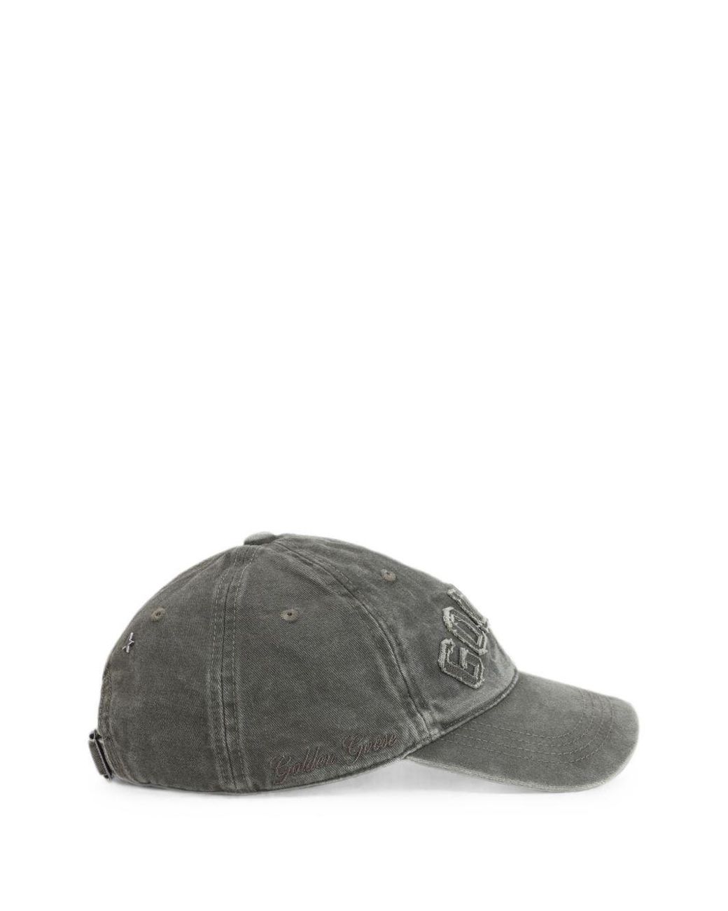 Golden Goose Deluxe Brand Gray Logo-Appliqué Baseball Cap