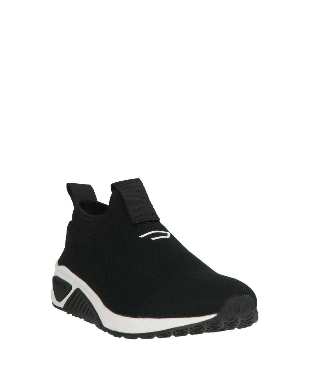 DIESEL Black Minimalist Sock-Style Sneakers