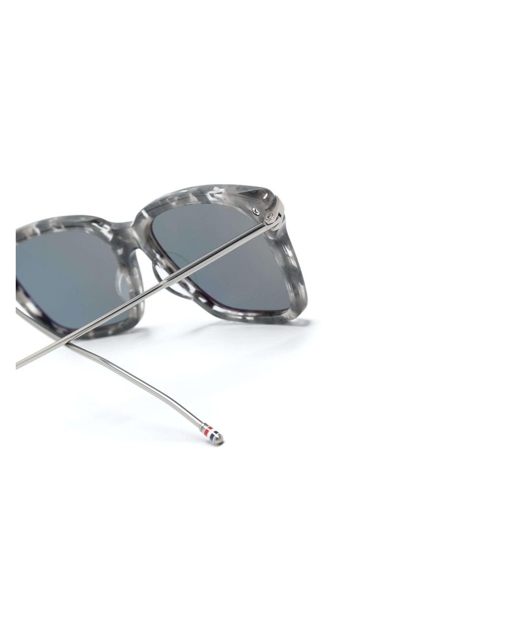Thom Browne Gray Eyewear Square Frame Sunglasses for men