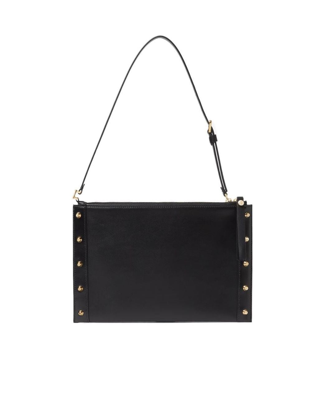 Fendi Black Nappa Leather Pouch With Studs